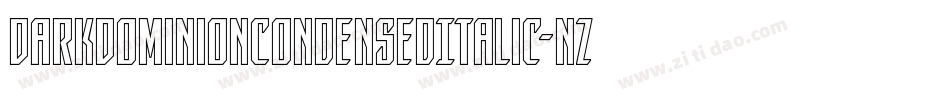 DarkDominionCondensedItalic-nzA4字体转换