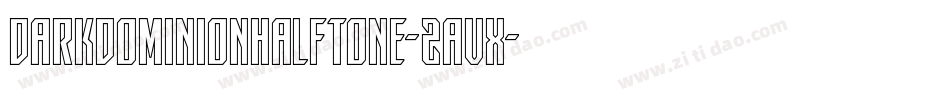DarkDominionHalftone-2avX字体转换