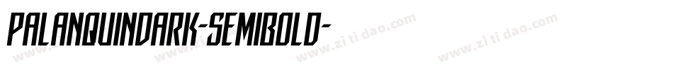 PalanquinDark-SemiBold字体转换