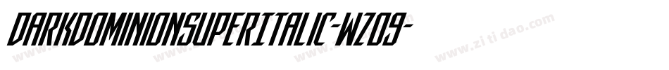 DarkDominionSuperItalic-wzo9字体转换