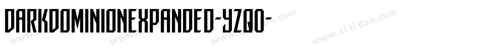 DarkDominionExpanded-YZqO字体转换