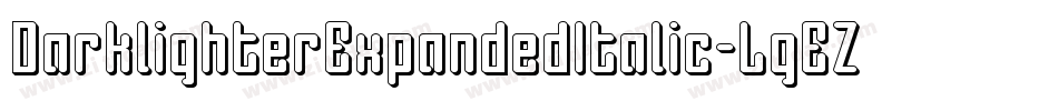 DarklighterExpandedItalic-LgEZ字体转换