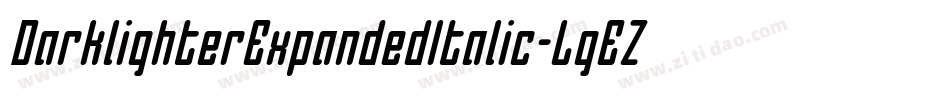 DarklighterExpandedItalic-LgEZ字体转换