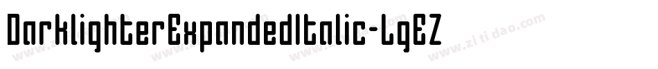 DarklighterExpandedItalic-LgEZ字体转换