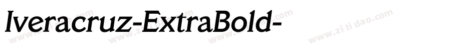 Iveracruz-ExtraBold字体转换