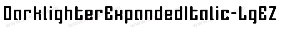 DarklighterExpandedItalic-LgEZ字体转换