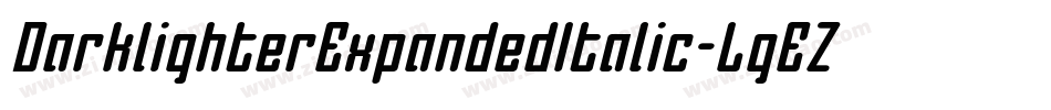 DarklighterExpandedItalic-LgEZ字体转换