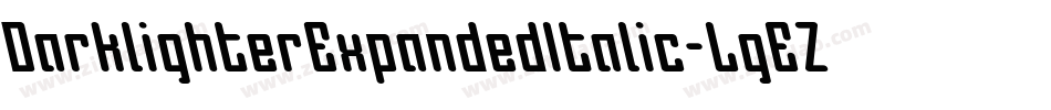 DarklighterExpandedItalic-LgEZ字体转换
