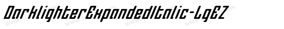 DarklighterExpandedItalic-LgEZ字体转换