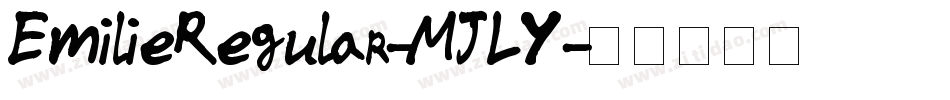 EmilieRegular-MJLY字体转换