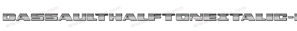 DassaultHalftoneItalic-L6eZ字体转换