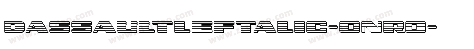 DassaultLeftalic-onr0字体转换