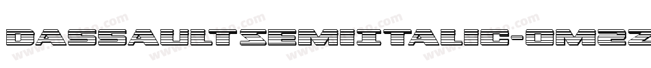 DassaultSemiItalic-0M2z字体转换