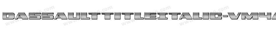 DassaultTitleItalic-vM4A字体转换