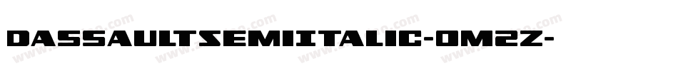 DassaultSemiItalic-0M2z字体转换