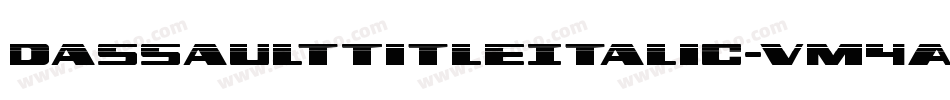 DassaultTitleItalic-vM4A字体转换