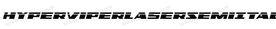 HyperViperLaserSemiItalic-owwOo字体转换