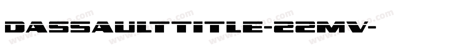DassaultTitle-22mv字体转换