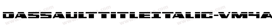 DassaultTitleItalic-vM4A字体转换