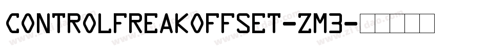 ControlFreakOffset-zm3字体转换
