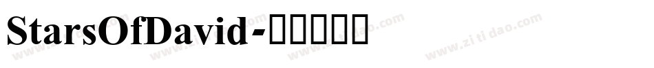 StarsOfDavid字体转换