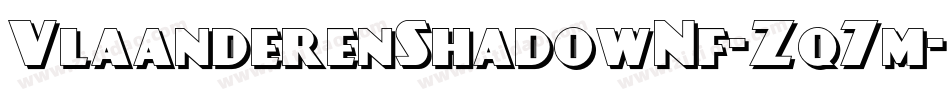 VlaanderenShadowNf-Zq7m字体转换