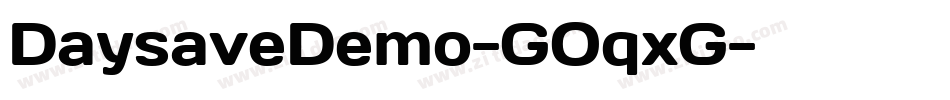 DaysaveDemo-GOqxG字体转换