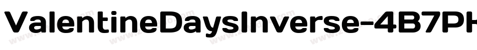 ValentineDaysInverse-4B7PK字体转换
