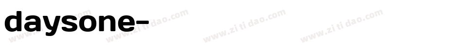 daysone字体转换