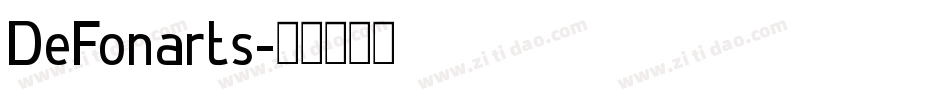 DeFonarts字体转换