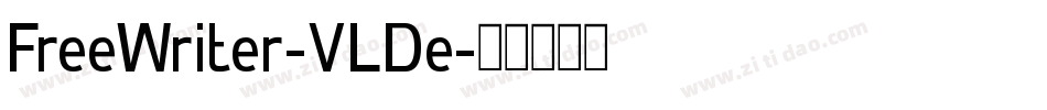 FreeWriter-VLDe字体转换