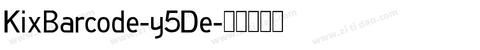 KixBarcode-y5De字体转换