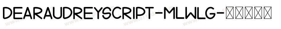 DearAudreyScript-mLWlG字体转换