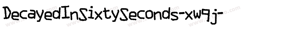 DecayedInSixtySeconds-xw9j字体转换