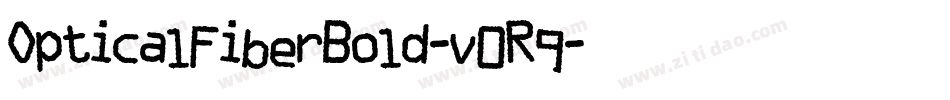 OpticalFiberBold-v0R9字体转换