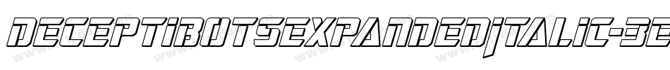DeceptibotsExpandedItalic-3E6X字体转换