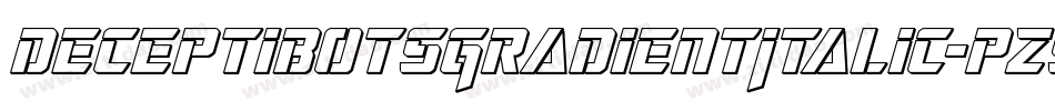 DeceptibotsGradientItalic-pz5y字体转换