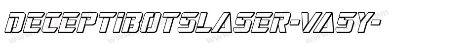 DeceptibotsLaser-Va5y字体转换