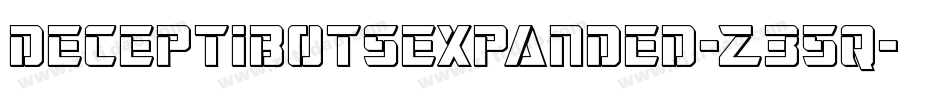 DeceptibotsExpanded-Z35q字体转换