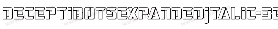 DeceptibotsExpandedItalic-3E6X字体转换