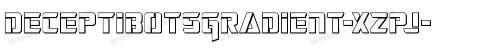 DeceptibotsGradient-xzpj字体转换