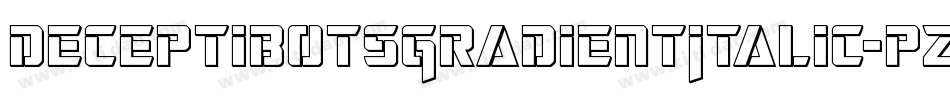DeceptibotsGradientItalic-pz5y字体转换