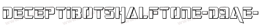 DeceptibotsHalftone-D9AE字体转换