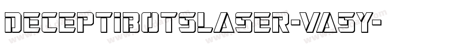 DeceptibotsLaser-Va5y字体转换