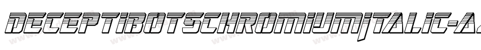 DeceptibotsChromiumItalic-azJa字体转换