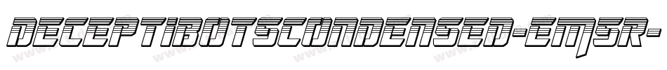 DeceptibotsCondensed-EM5r字体转换