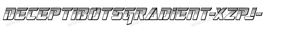 DeceptibotsGradient-xzpj字体转换