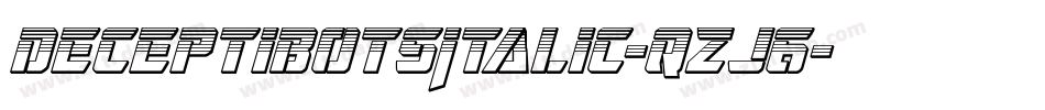 DeceptibotsItalic-qzJ6字体转换