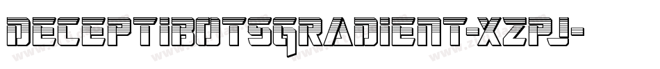 DeceptibotsGradient-xzpj字体转换