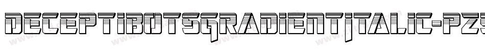 DeceptibotsGradientItalic-pz5y字体转换